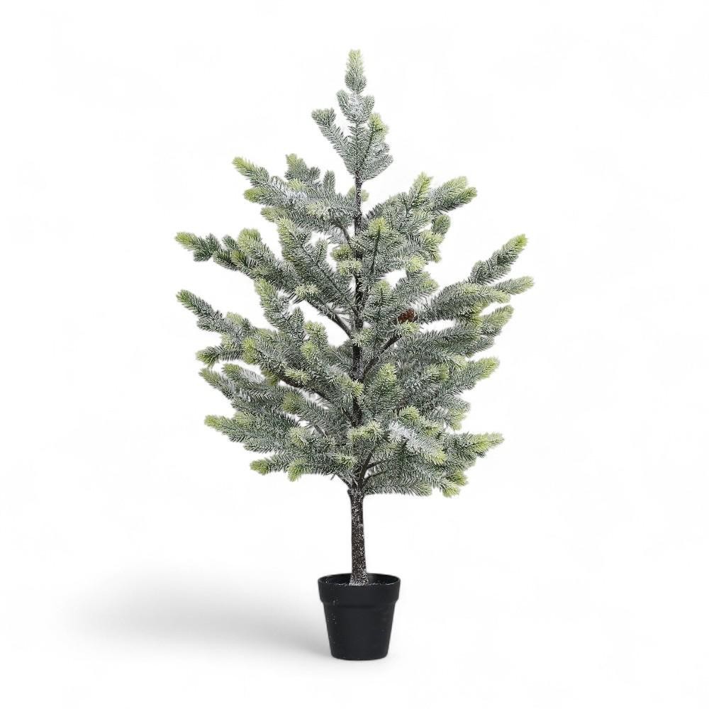 ABETE VERDE IN VASO H.100 CM.